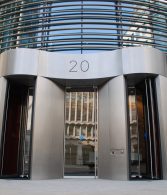 stainless steel revolving door